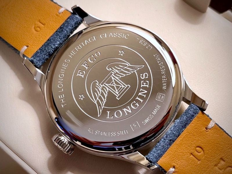 mặt đáy Longines Heritage Classic L2.828.4.73.2